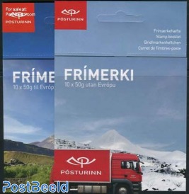 Europa, postal transport 2 booklets