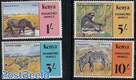 Endangered animals 4v