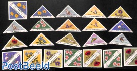 Croatia, lot with unofficial Bird & Flower stamps