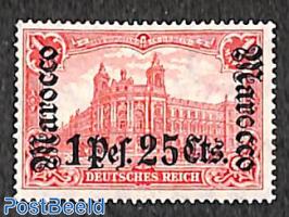 German Post, 1P25, Stamp out of set