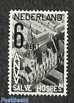 6+4c, Zierikzee city hall, stamp out of set