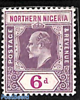 6d, Northern Nigeria, Stamp out of set