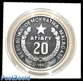 20A, WWF, silver coin