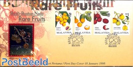 Rare fruits 4v, FDC