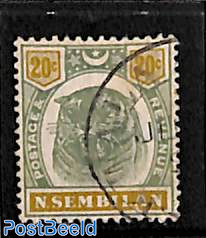 Negeri Sembilan, 20nsc, Stamp out of set 