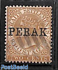 Perak, 2c, Stamp out of set