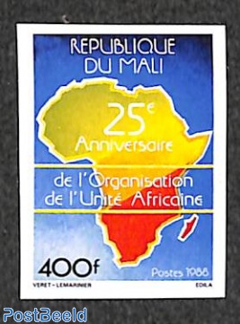 African unity 1v, imperforated