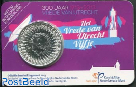 5 euro 2013 Vrede van Utrecht coincard