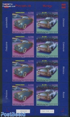 Automobiles minisheet, Joint issue Russia