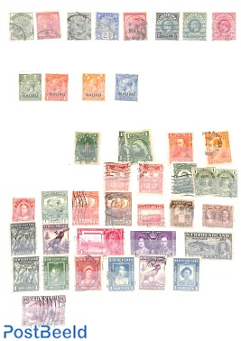 Lot Natal, Nauru, Newfoundland o/* (41 stamps)