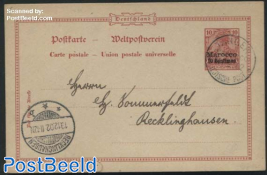 German Post, Postcard 10c