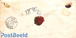 Letter from UITHUISTERMEEDEN (naamstempel) via ONDERDENDAM (kleinrond) to Meppel