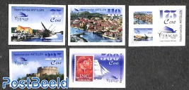 History of Curacao 5v imperforated