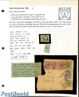 Cancellations with descriptions on stamps Curacao