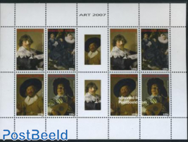 Paintings, Frans Hals minisheet (with 2 sets)
