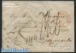 Landmail letter from Amsterdam to Jocjacarta, Java