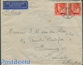 Airmail from Dutch Indies to Heemstede, Holland