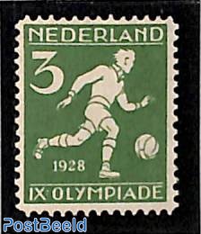 3c, Football, Stamp out of set