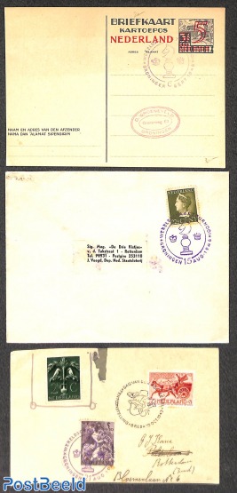 3x World Chess Tournament Groningen 1946, some brown spots