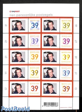 Sheet with early personal stamps. Rare