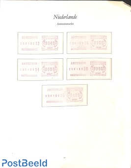 Rare Automat stamps Netherlands 1982, 