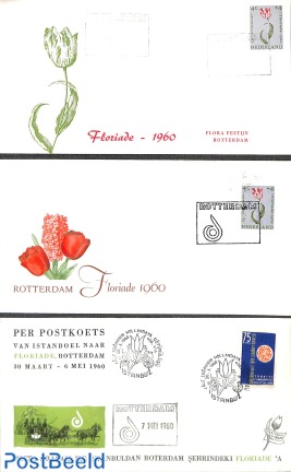 3 covers on Floriade Rotterdam 1960