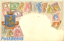 Unused UPU postcard Dutch stamps