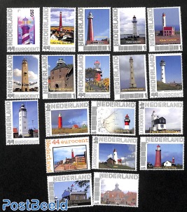 19 MNH personal stamps with Lighthouses