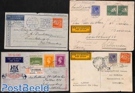 4 airmail covers