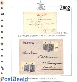 2 covers from a mill collection