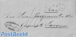 folding letter to the mayor of Stavoren, seamail. See Bolsward 14 sep. postmark