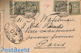 Letter from Amsterdam to Paris, censored by Military Authority