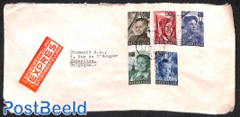 Express letter to Belgium with welfare stamps
