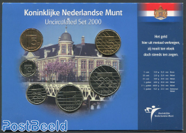 Official Uncirculated Set Netherlands 2000 in blister