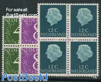 Fluorescent stamps 3v Blocks of 4 [+]