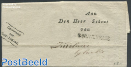 Folding letter to the mayor of The Hague