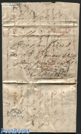 Letter from s-Gravenhage to Paris via Thionville