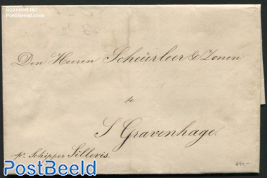 Letter from Dordrecht to s-Gravenhage (by schipper Sillevis)