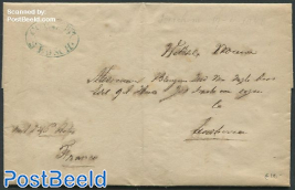 Folding letter from Breda