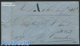 Letter (invoice) from Rotterdam to Haarlem by ship, via Fa. van Zijl, Pakschuitdienst