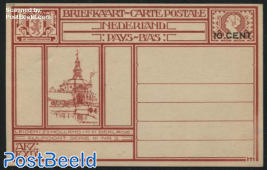 Postcard 10c on 12.5c, Leiden-Zijlpoort