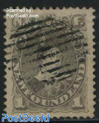 1c, Greybrown, Stamp out of set