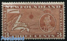 3c, Nose with points, perf. 13, Stamp out of set
