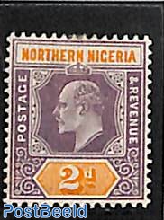 Northern Nigeria, 2d, WM Crown-CA, Stamp out of set