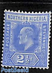 Northern Nigeria, 2.5d, WM Multiple Crown-CA, Stamp out of set