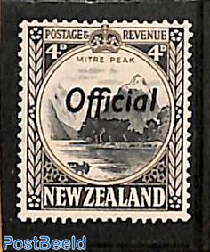 4d, perf. 14, OFFICIAL, Stamp out of set
