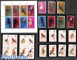 State of Oman, lot with bird stamps (not official)