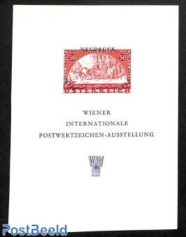 Promotional sheet WIPA 1965  (not valid for postage)