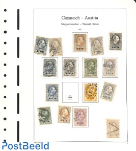 Lot Telegraph stamps (incl 1 SPECIMEN) o/*