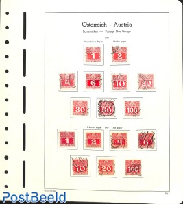 Page with postage due stamps